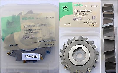 Scheibenfräser DIN 885Art.-Nr. 14131095Form A Typ H Ø80js16x12k11xØ27H7