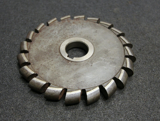 Bild des Artikels Halbrund-Formfräser-konvex-Radiusfräser-Radius-7mm-142x14x27mm-Spannuten:-20