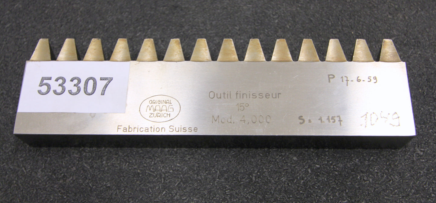 MAAG Hobelkamm rack cutter m= 4,000 Angle 15° 180x20mm