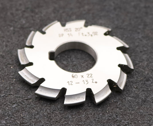 Bild des Artikels DOLD-Zahnformfräser-gear-profile-cutter-DP-14-No.-8--Z=-12-13-EGW-20° Ø60x22mm