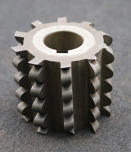 Bild des Artikels PYRON-Kettenrad-Wälzfräser-K3N-Ø71x61xØ27mm-mit-LKN-1gg.-Rechts-spiralgenutet