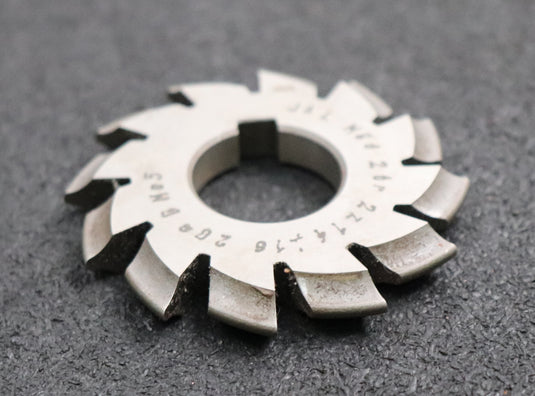 Bild des Artikels JAL-Zahnformfräser-gear-profile-cutter-m=-2mm-Nr-2-für-Zähnezahlbereich-Z=-14-16