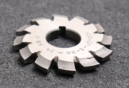 Bild des Artikels Zahnformfräser-gear-profile-cutter-m=-2,5-No.-5-für-Zähnezahlbereich-Z=-26-34