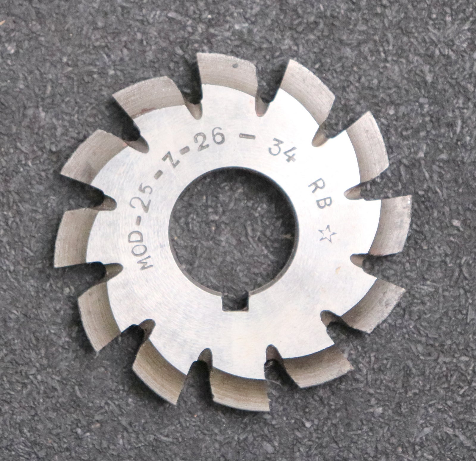 Bild des Artikels Zahnformfräser-gear-profile-cutter-m=-2,5-No.-5-für-Zähnezahlbereich-Z=-26-34