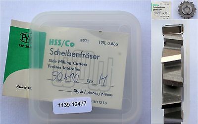Scheibenfräser DIN 885 Art.-Nr. 14131025 Form A Typ H Ø50js16x10k11xØ16H7