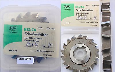 Scheibenfräser DIN 885 Art.-Nr. 14131090Form A Typ H Ø80js16x10k11xØ27H7