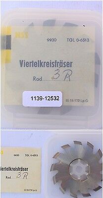 Viertelrund-Profilfräser - Art.-Nr. 186400R 3, konkav - Ø63js16x6xØ22H7