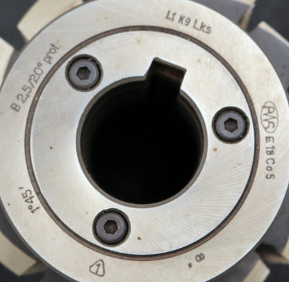 PWS Zahnrad-Wälzfräser gear hob m= 2,5mm 20° EGW Ø90x96xØ27mm mit LKN
