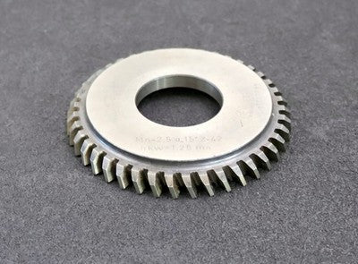 LORENZ Scheibenschneidrad Treppenschliff m= 2,5mm 15° EGW Z= 42 Ø119x15xØ1 3/4"