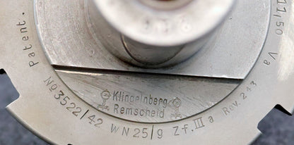 KLINGELNBERG Palloid-Wälzfräser m= 5,0 17°30' EGW Zahnform III 1-gängig Rechts
