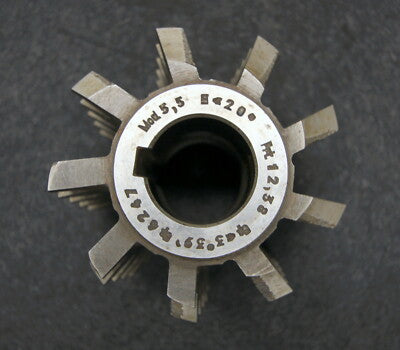 Vollstahlwälzfräser gear hob m= 5,5mm 20° EGW Ø100x100xØ32mm mit LKN 1gg. Rechts