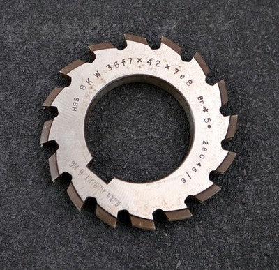 RAXA GARANT Keilwellen-Formfräser 8 Keile 36f7x42x7e8mm mit Höcker Ø76x12xØ40mm