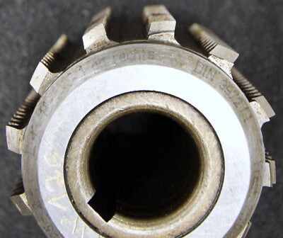 SAAZOR Stollenwälzfräser involute spline hob m= 1,25mm BP II Ø75x80xØ27mm LKN