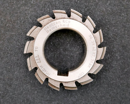 HENTZEN Keilwellen-Formfräser 8 Keile 36,3x42x7,3mm mit Höcker Ø80x20xØ40mm