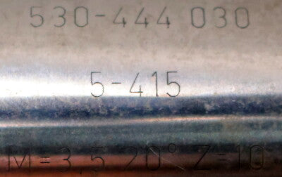 LORENZ Schaftschneidrad gear shaper m= 3,5mm 20° EGW Z = 10 Schaft Größe MK4