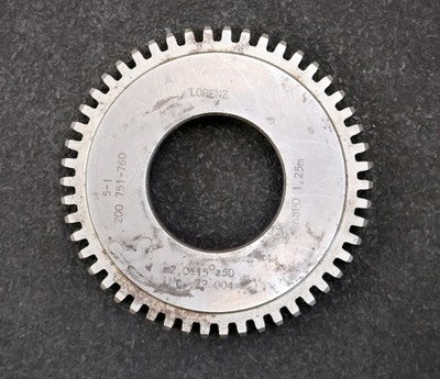 LORENZ Scheibenschneidrad m= 2mm 15° EGW Z = 50 haP0= 1,25m gear shaper