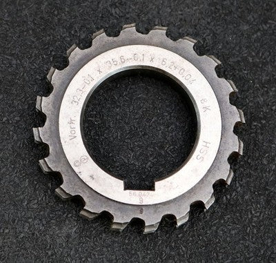 Keilwellen-Formfräser 8 Keile 32,3-0,1x35,6-0,1x6,2+0,04mm Vorfräser mit Höcker