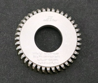 S.U. Scheibenschneidrad mit Treppenschliff gear shaper m= 2,5mm 20° EGW Z= 40