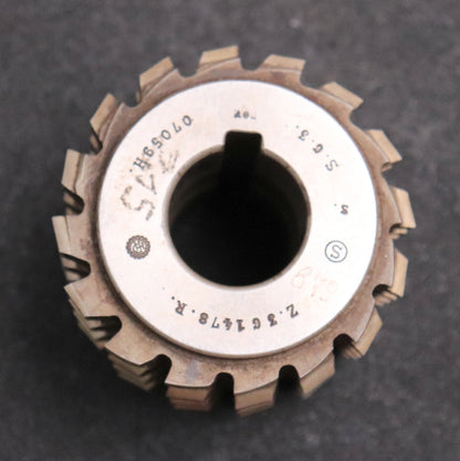 Keilwellenwälzfräser 6 Keile 27,71x23,1x6,88 Höcker Fertigfräser Ø72x75xØ27mm