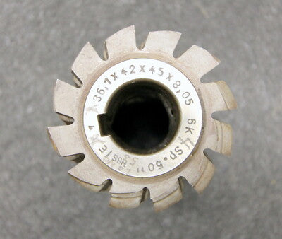 KLINGELNBERG Keilwellenwälzfräser spline hob 6 Keile 36,1x42x45x8,05 mit Höcker