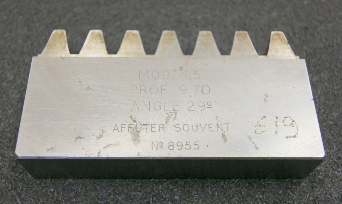 ROLLET PARIS Hobelkamm rack cutter für MAAG-Wälzhobelmaschinen m= 4,5 EGW 29°