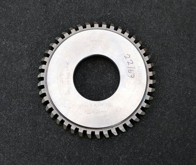 LORENZ Scheibenschneidrad Treppenschliff m= 2,5mm 15° EGW Z= 42 hkw 1,25m