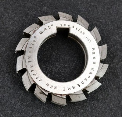 RAXA GARANT Keilwellen-Formfräser 8 Keile 62f7x72x12e8mm Ø76x20xØ40mm mit Höcker