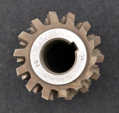 PWS Keilwellen-Wälzfräser spline hob 6 Keile 68,4x77,5x16,4mm mit Höcker 1gg. Re