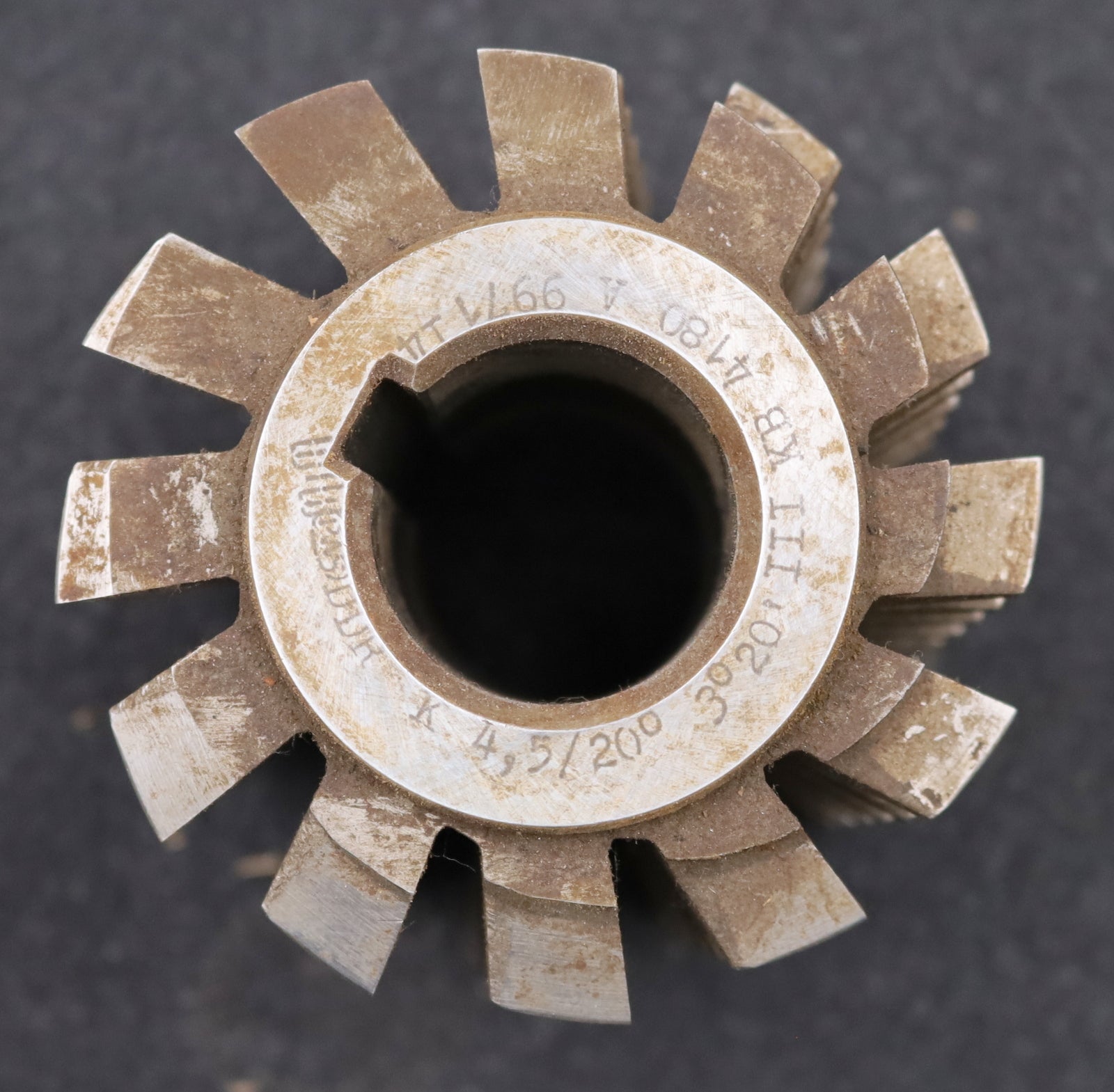 Bild des Artikels PWS-Zahnrad-Wälzfräser-gear-hob-m=4,5mm-BPIII-nach-DIN-3972-20°-EGW-Ø91x88xØ32mm