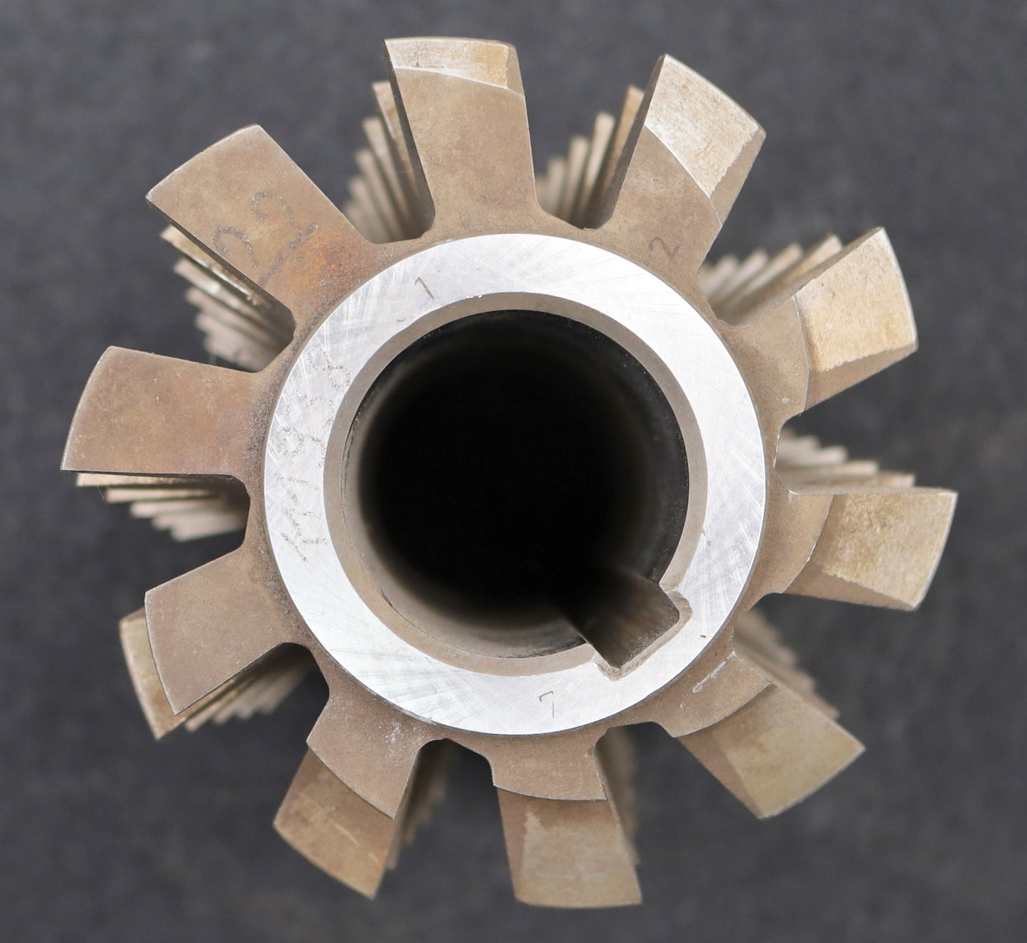 Bild des Artikels PWS-Zahnrad-Wälzfräser-gear-hob-m=7,0mm-BPII-nach-DIN-3972-20°-EGW-1gg.-Rechts