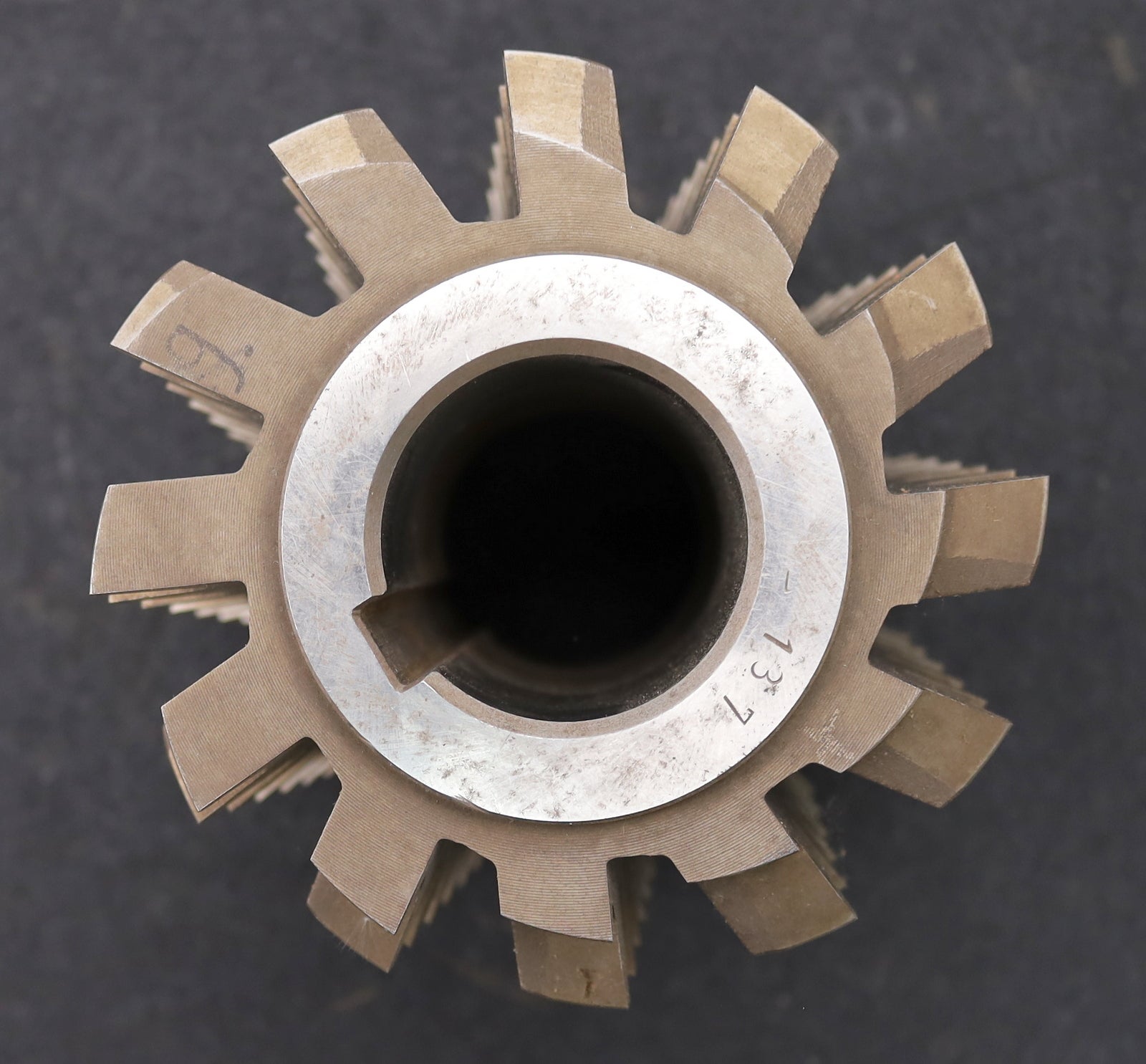 Bild des Artikels PWS-Zahnrad-Wälzfräser-gear-hob-m=7,0mm-BPII-DIN-3972-20°-EGW-spiralgenutet-!