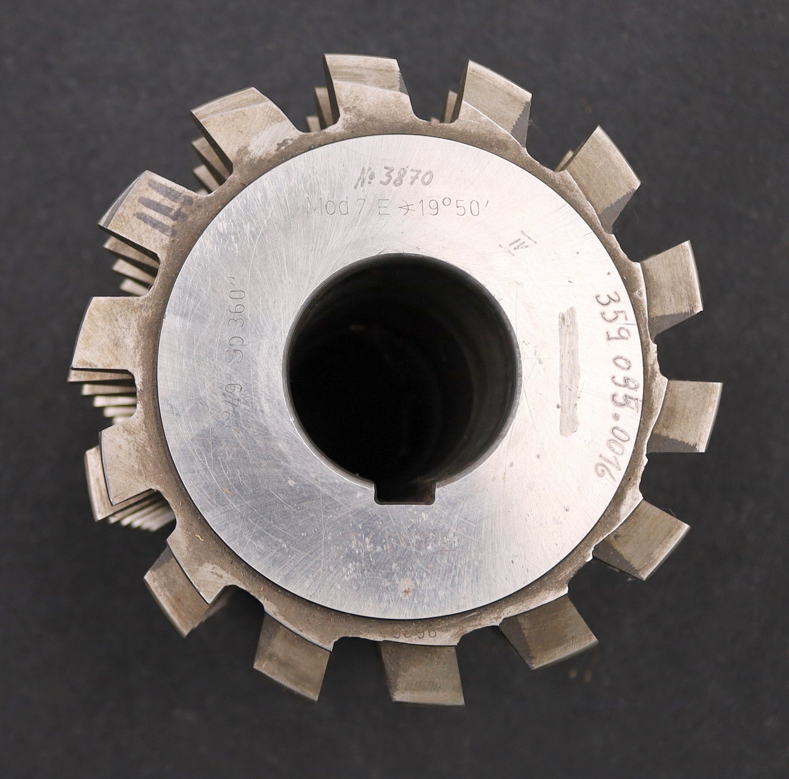 Bild des Artikels LENZEN-Zahnrad-Wälzfräser-gear-hob-m=7,0mm-BPIV-DIN-3972-20°-EGW-Ø157x160xØ50mm