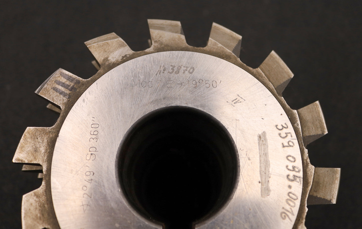 Bild des Artikels LENZEN-Zahnrad-Wälzfräser-gear-hob-m=7,0mm-BPIV-DIN-3972-20°-EGW-Ø157x160xØ50mm