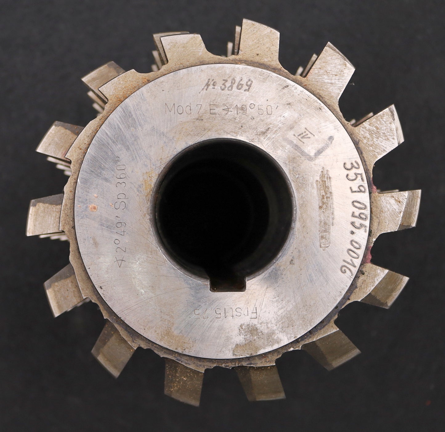 Bild des Artikels LENZEN-Zahnrad-Wälzfräser-gear-hob-m=7,0mm-BPIV-nach-DIN-3972-20°-EGW