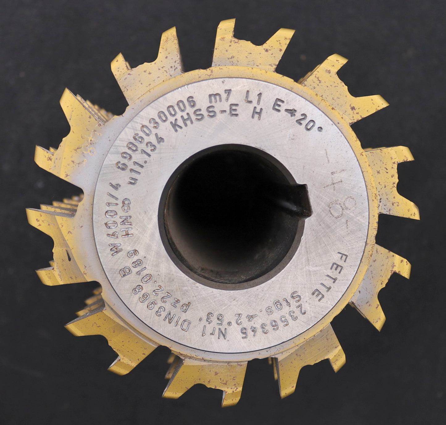 Bild des Artikels FETTE-Zahnrad-Wälzfräser-gear-hob-m=7,0mm-20°-EGW-Ø158x222xØ50mm-mit-LKN