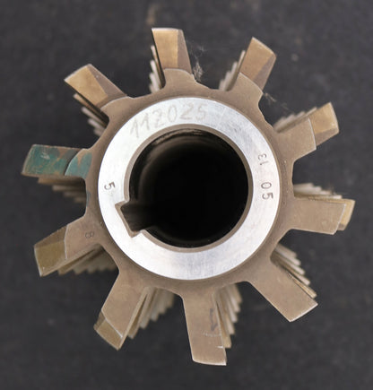 Bild des Artikels PWS-Zahnrad-Wälzfräser-gear-hob-m=8,0mm-BPII-nach-DIN-3972-20°-EGW-1gg.-Rechts