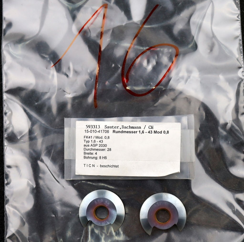 Bild des Artikels DOLD-Rundmesser-für-KLINGELNBERG-FK41-m=1,15-2,3-62-Ø28x4xØ8mm-EGW-17,5°