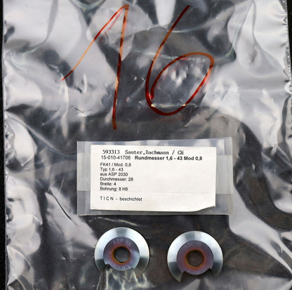 Bild des Artikels DOLD-Rundmesser-für-KLINGELNBERG-FK41-m=1,15-2,3-62-Ø28x4xØ8mm-EGW-17,5°