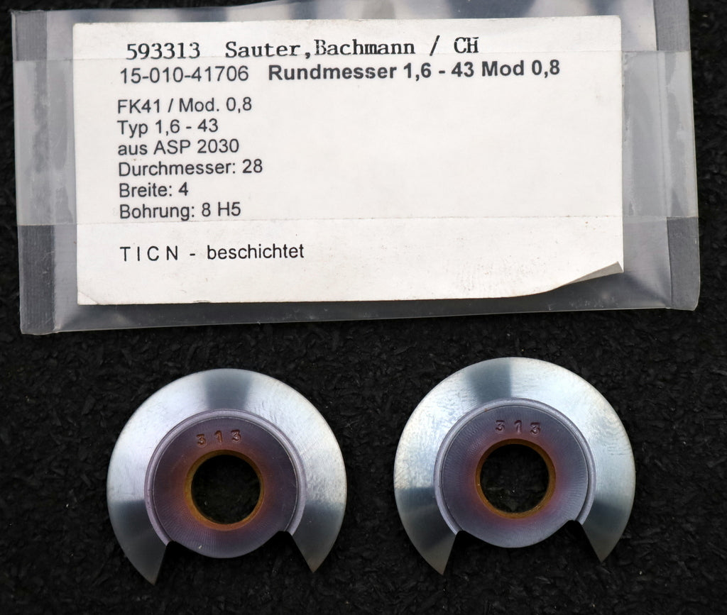 Bild des Artikels DOLD-Rundmesser-für-KLINGELNBERG-FK41-m=1,15-2,3-62-Ø28x4xØ8mm-EGW-17,5°
