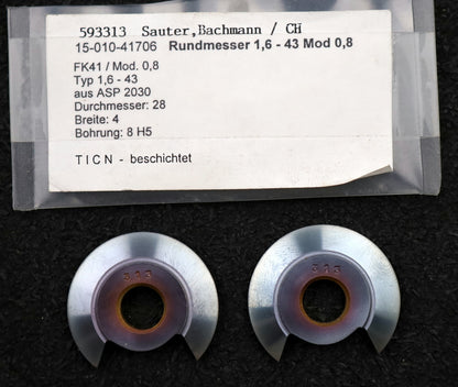 Bild des Artikels DOLD-Rundmesser-für-KLINGELNBERG-FK41-m=1,15-2,3-62-Ø28x4xØ8mm-EGW-17,5°