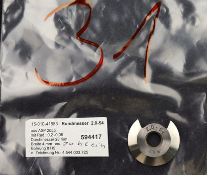 Bild des Artikels DOLD-Rundmesser-für-KLINGELNBERG-FK41-m=0,8-1,6-32-Ø28x4xØ8mm-17,5°-/-11°-EGW