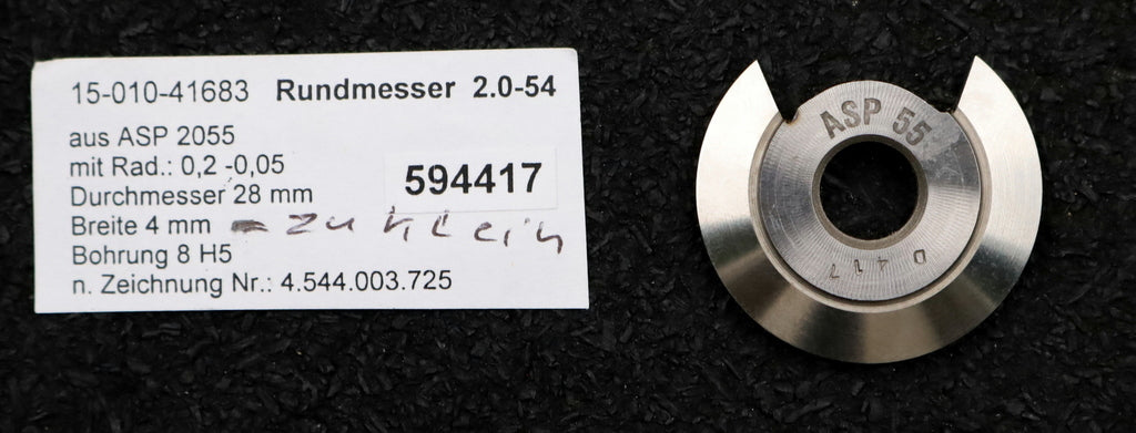 Bild des Artikels DOLD-Rundmesser-für-KLINGELNBERG-FK41-m=0,8-1,6-32-Ø28x4xØ8mm-17,5°-/-11°-EGW