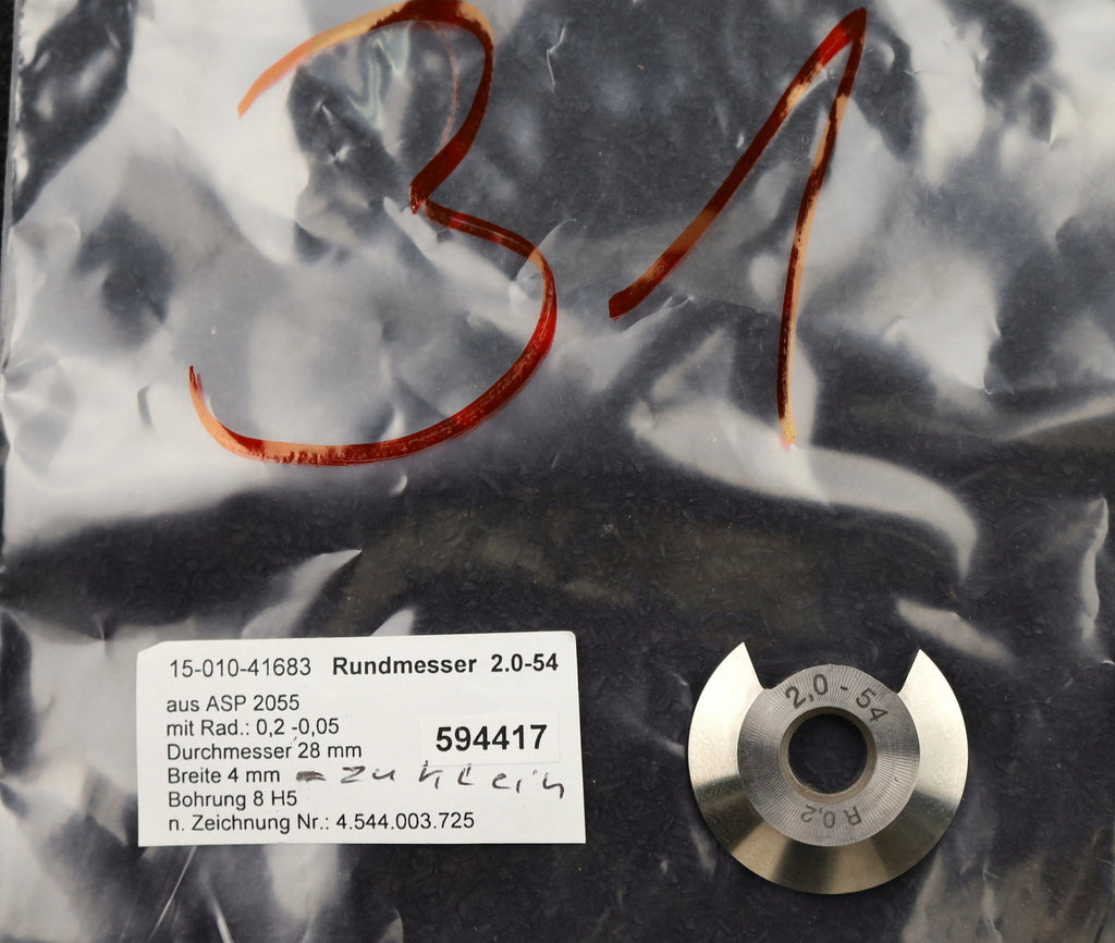 Bild des Artikels DOLD-Rundmesser-für-KLINGELNBERG-FK41-m=0,8-1,6-32-Ø28x4xØ8mm-17,5°-/-11°-EGW