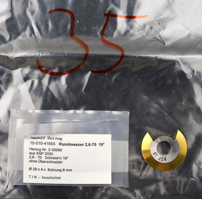 Bild des Artikels DOLD-Rundmesser-für-KLINGELNBERG-FK41-m=1,15-2,3-62-Ø28x4xØ8mm-17,5°-EGW-