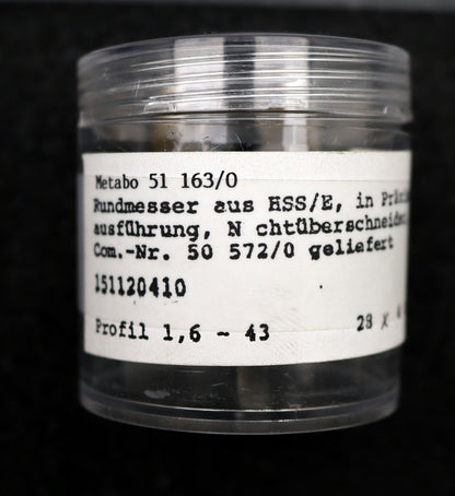 Bild des Artikels DOLD-Rundmesser-für-KLINGELNBERG-FK41-m=0,9-1,8-43-17,5°-EGW-Ø28x4xØ8mm