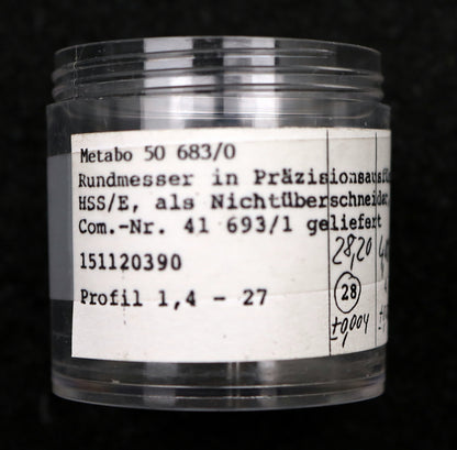 Bild des Artikels DOLD-Rundmesser-für-KLINGELNBERG-FK41-m=0,9-1,8-43-17,5°-EGW-Ø28x4xØ8mm