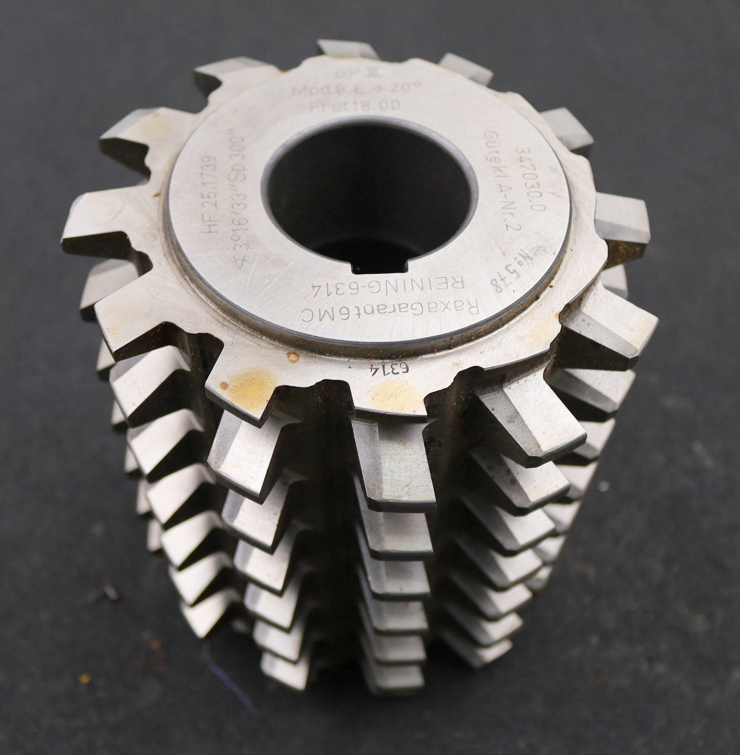 Bild des Artikels LENZEN-Zahnrad-Wälzfräser-gear-hob-m=8,0mm-BPIII-nach-DIN-3972-20°-EGW