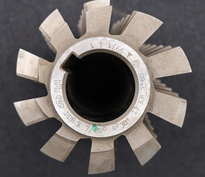 PWS Zahnrad-Wälzfräser m= 7,0mm BPII DIN 3972 EGW 20° Ø110x135xØ40mm mit LKN
