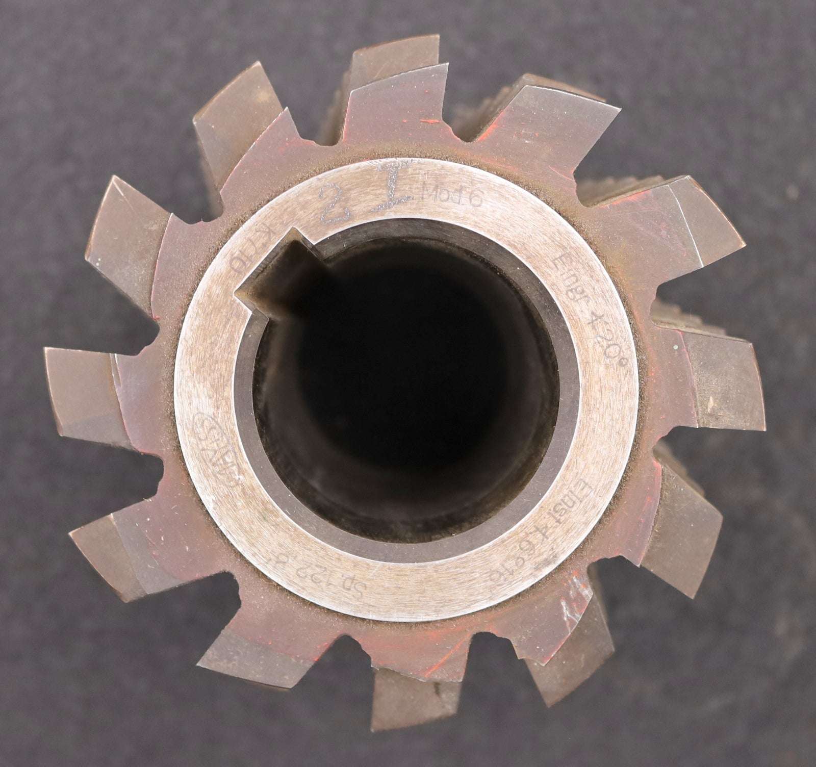 Bild des Artikels MAY-Zahnrad-Wälzfräser-gear-hob-m=6,0mm-20°-EGW-Ø123x125xØ40mm-mit-LKN