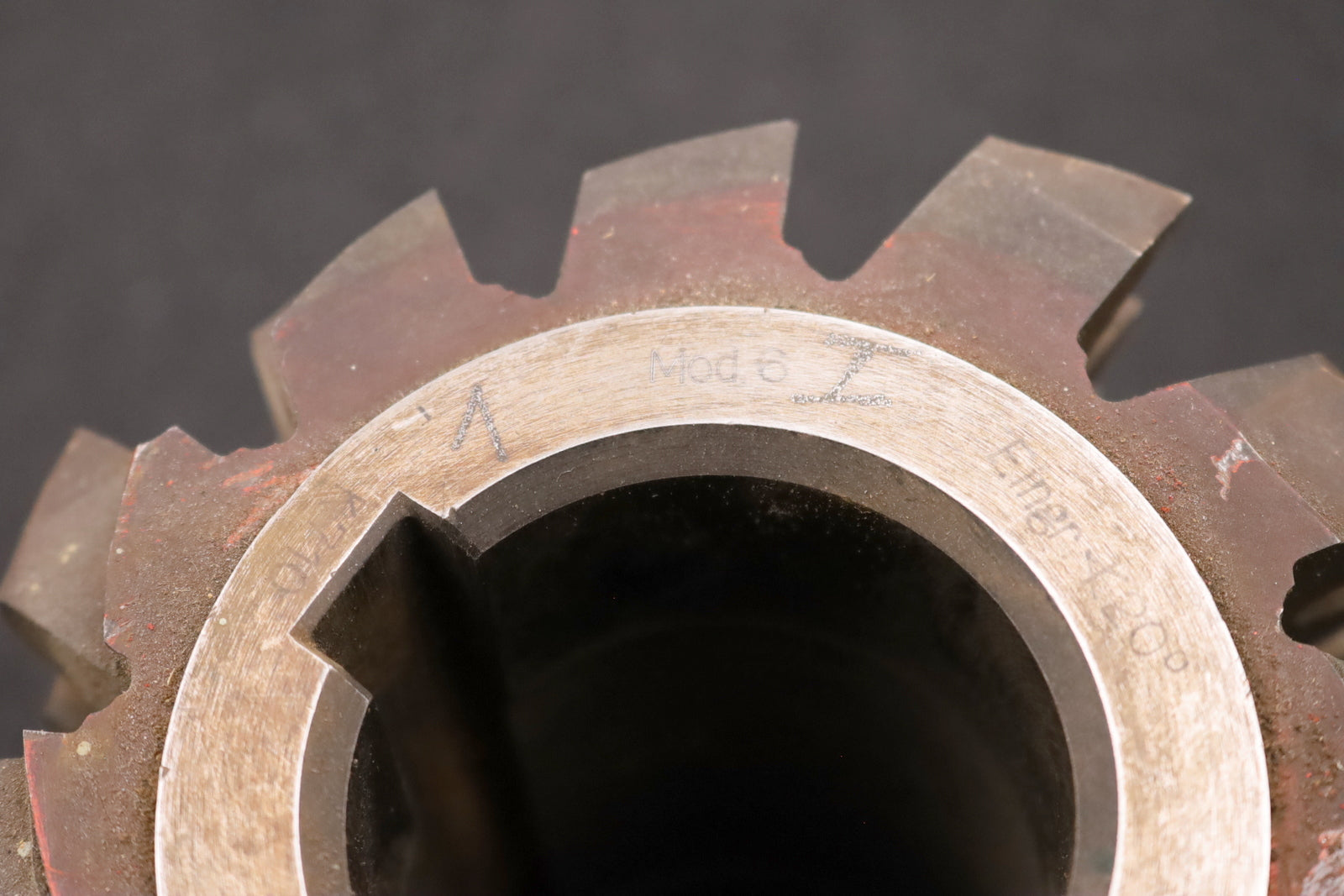 Bild des Artikels MAY-Zahnrad-Wälzfräser-gear-hob-m=6,0mm-20°-EGW-Ø123x125xØ40mm-mit-LKN